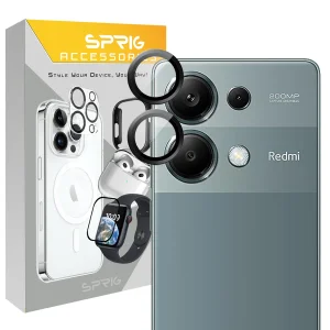 محافظ لنز دوربین اسپریگ مدل Ring Metal مناسب برای گوشی موبایل شیائومی Redmi Note 13 Pro 4G