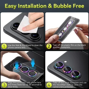 محافظ لنز دوربین بادیگارد مدل رینگی مناسب برای گوشی موبایل سامسونگ Galaxy Z Fold 6