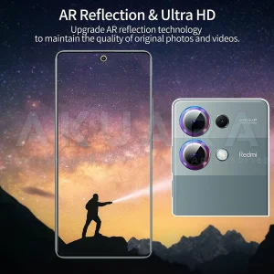 محافظ لنز دوربین رینگی آکوآرا مدل Ring STL مناسب برای گوشی موبایل شیائومی Redmi Note 13 Pro 4G