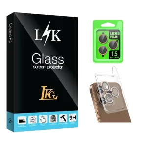 محافظ لنز دوربین ال کا جی مدل LKK Ringi مناسب برای گوشی موبایل اپل iphone 15Pro / 15Pro Max