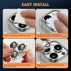 محافظ لنز دوربین شیشه ای وایت ولف مدل W-Shine Ring مناسب برای گوشی موبایل سامسونگ Galaxy S24 FE