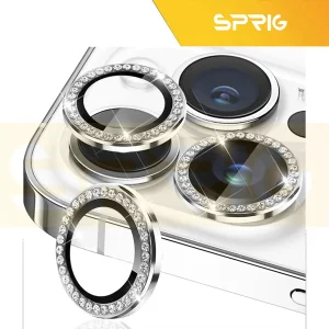 محافظ لنز دوربین اسپریگ مدل Ring Metal Shine مناسب برای گوشی موبایل اپل Iphone 13 Pro/13 Pro Max
