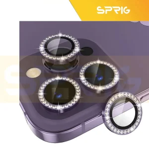 محافظ لنز دوربین اسپریگ مدل Ring Metal Shine مناسب برای گوشی موبایل اپل Iphone 13 Pro/13 Pro Max