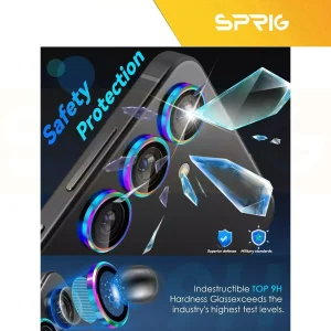 محافظ لنز دوربین اسپریگ مدل Ring metal مناسب برای گوشی موبایل سامسونگ Galaxy S25 FE