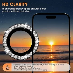 محافظ لنز دوربین فلزی ام‌گلس مدل RNG Diamond MG مناسب برای گوشی موبایل اپل iPhone 13