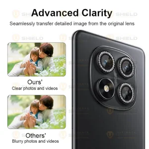 محافظ لنز دوربین آلتیمیت شیلد مدل Ring Diamond UL مناسب برای گوشی موبایل شیائومی Redmi Note 14 Pro