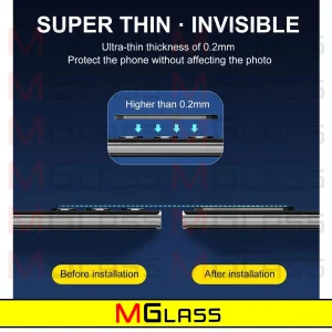 محافظ لنز دوربین ام‌گلس مدل 3D-MG مناسب برای گوشی موبایل سامسونگ Galaxy S22 Ultra