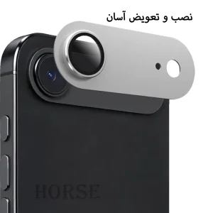 محافظ لنز دوربین فلزی هورس مدل 3D1MH مناسب برای گوشی موبایل اپل iPhone 18 Pro