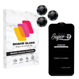 محافظ لنز دوربین شهر گلس مدل 2S-RING مناسب برای گوشی موبایل اپل iPhone 11 Pro Max به همراه محافظ صفحه نمایش