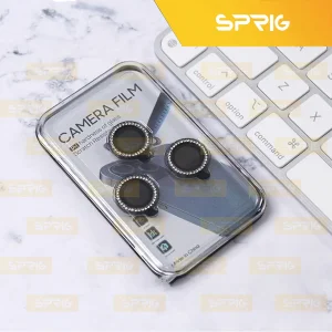 محافظ لنز دوربین رینگی اسپریگ مدل Ring Metal Diamond مناسب برای گوشی موبایل شیائومی Redmi Note 13 Pro 5G