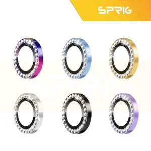 محافظ لنز دوربین اسپریگ مدل Ring Metal Diamond مناسب برای گوشی موبایل شیائومی Poco X7