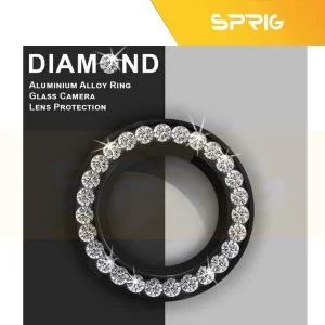 محافظ لنز دوربین اسپریگ مدل Ring Metal Diamond مناسب برای گوشی موبایل شیائومی Poco X7