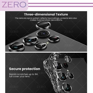 محافظ لنز دوربین زیرو مدل Ring-Metal-ZR مناسب برای گوشی موبایل سامسونگ Galaxy S24 Ultra
