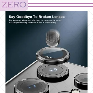 محافظ لنز دوربین زیرو مدل Ring-Metal-ZR مناسب برای گوشی موبایل سامسونگ Galaxy S24 Ultra