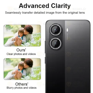 محافظ لنز دوربین آلتیمیت شیلد مدل Ring Diamond UL مناسب برای گوشی موبایل شیائومی Poco X7 Pro