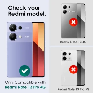 محافظ لنز دوربین رینگی ام‌گلس مدل Ring Protector مناسب برای گوشی موبایل شیائومی Redmi Note 13 Pro 4G