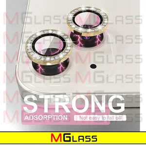 محافظ لنز دوربین ام‌گلس مدل Ring-Diamond مناسب برای گوشی موبایل اپل Iphone 11