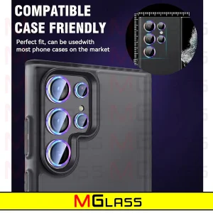 محافظ لنز دوربین ام‌گلس مدل Colorful Ring MG مناسب برای گوشی موبایل سامسونگ Galaxy S22 Ultra