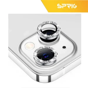 محافظ لنز دوربین اسپریگ مدل Ring metal Diamond مناسب برای گوشی موبایل اپل Iphone 12