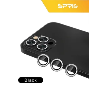 محافظ لنز دوربین اسپریگ مدل Ring metal Diamond مناسب برای گوشی موبایل اپل Iphone 12