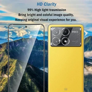 محافظ لنز دوربین بادیگارد مدل 3D GL مناسب برای گوشی موبایل شیائومی Poco X6 Pro