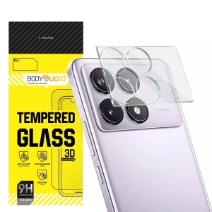 محافظ لنز دوربین بادیگارد مدل 3D GL مناسب برای گوشی موبایل شیائومی Poco X6 Pro