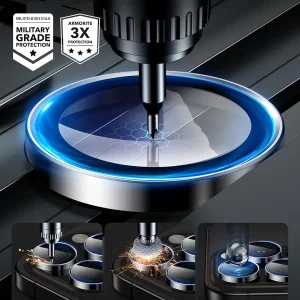محافظ لنز دوربین راینو مدل رینگی مناسب برای گوشی موبایل اپل IPhone 16 Pro / 16 Pro Max