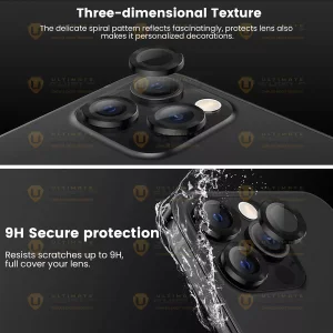 محافظ لنز دوربین آلتیمیت شیلد مدل Ring Metal UL مناسب برای گوشی موبایل اپل iPhone 16 Pro / 16 Pro Max