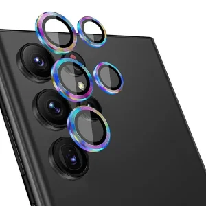 محافظ لنز دوربین ام‌گلس مدل Ring Metal MG مناسب برای گوشی موبایل سامسونگ Galaxy S25 Ultra
