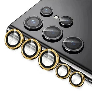 محافظ لنز دوربین ام‌گلس مدل Ring Metal MG مناسب برای گوشی موبایل سامسونگ Galaxy S25 Ultra