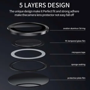محافظ لنز دوربین فلزی راینو مدل رینگ پلاس مناسب برای گوشی موبایل اپل IPhone 17 Pro / 17 Pro Max
