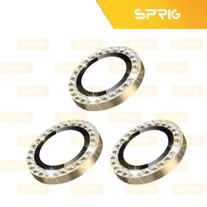 محافظ لنز دوربین رینگی اسپریگ مدل Ring Metal Diamond مناسب برای گوشی موبایل شیائومی Poco C65
