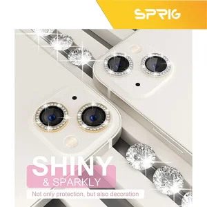 محافظ لنز دوربین اسپریگ مدل Ring metal Diamond مناسب برای گوشی موبایل اپل Iphone 12 Pro