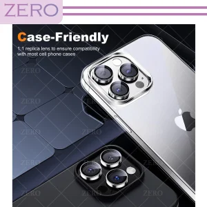 محافظ لنز دوربین زیرو مدل Ring-Metal-ZR مناسب برای گوشی موبایل اپل Iphone 15 Pro Max