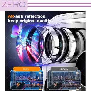 محافظ لنز دوربین زیرو مدل Ring-Metal-ZR مناسب برای گوشی موبایل اپل Iphone 15 Pro Max