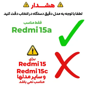 محافظ لنز دوربین بادیگارد مدل Blk مناسب برای گوشی موبایل شیائومی Redmi 15a