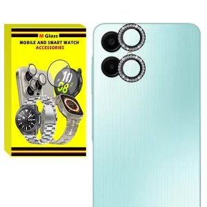 محافظ لنز دوربین فلزی ام‌گلس مدل RNG Diamond MG مناسب برای گوشی موبایل سامسونگ Galaxy A06