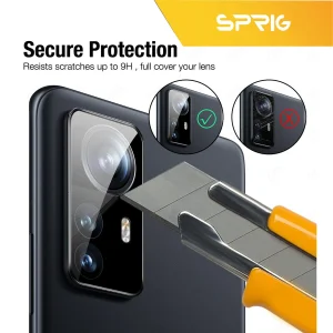 محافظ لنز دوربین اسپریگ مدل 3D-SP مناسب برای گوشی موبایل شیائومی 12 Pro