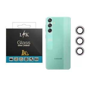 محافظ لنز دوربین ال کا جی مدل نگین دار مناسب برای گوشی موبایل سامسونگ Galaxy M55s
