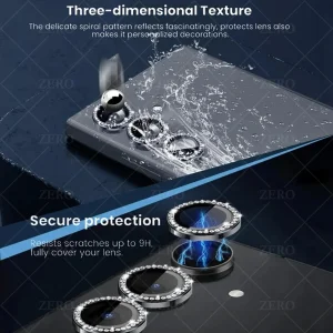 محافظ لنز دوربین رینگی زیرو مدل Ring-Diamond-ZR مناسب برای گوشی موبایل سامسونگ Galaxy A55