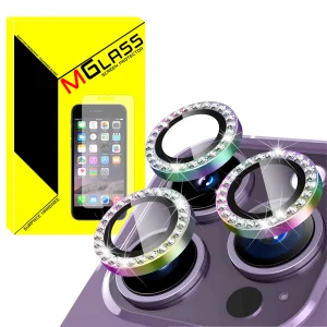 محافظ لنز دوربین ام‌گلس مدل Diamond Ring مناسب برای گوشی موبایل اپل Iphone 12 Pro Max