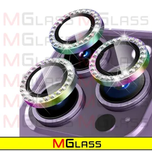 محافظ لنز دوربین ام‌گلس مدل Diamond Ring مناسب برای گوشی موبایل اپل Iphone 12 Pro Max