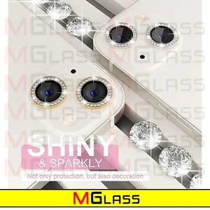 محافظ لنز دوربین ام‌گلس مدل Diamond Ring مناسب برای گوشی موبایل اپل Iphone 12 Pro Max