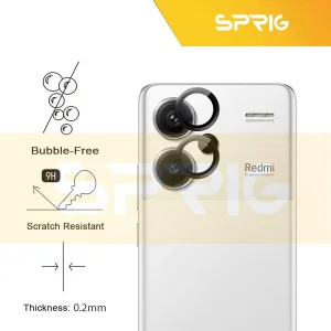 محافظ لنز دوربین اسپریگ مدل Ring Metal مناسب برای گوشی موبایل شیائومی Redmi Note 13 Pro Plus