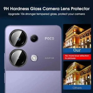 محافظ لنز دوربین کروکودیل مدل C-R مناسب برای گوشی موبایل شیائومی Poco M6 Pro 4G