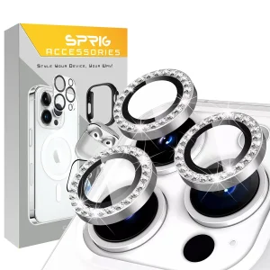 محافظ لنز دوربین اسپریگ مدل Ring Metal Shine مناسب برای گوشی موبایل اپل Iphone 14 Pro/14 Pro Max