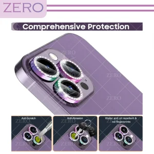 محافظ لنز دوربین زیرو مدل Metal-Diamond مناسب برای گوشی موبایل اپل Iphone 12