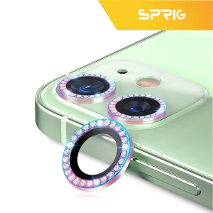 محافظ لنز دوربین اسپریگ مدل Ring metal Diamond مناسب برای گوشی موبایل اپل Iphone 13