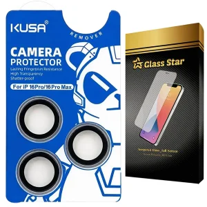 محافظ لنز دوربین گلس استار مدل RINKUSS مناسب برای گوشی موبایل اپل iPhone 16 Pro