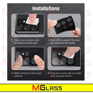 محافظ لنز دوربین ام‌گلس مدل 3D-MG مناسب برای گوشی موبایل سامسونگ Galaxy Z Flip 4